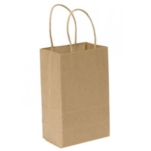 Duro Gem Basis Twist Handle Kraft Paper Bag